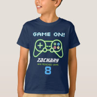 Neon Video Game Arcade Birthday Shirt