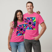 T-shirt Neon Vortex Art spatial Abstrait (Unisexe)