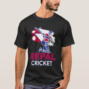 T-shirt Népal Cricket parfait pour les fans népalais de cr