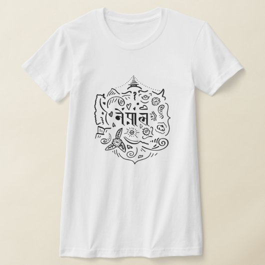 T-shirt Nepal Doodle (Poser)
