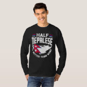 T-shirt Nepalese Nepal Nepalese Flag Half Nepalese (Devant entier)