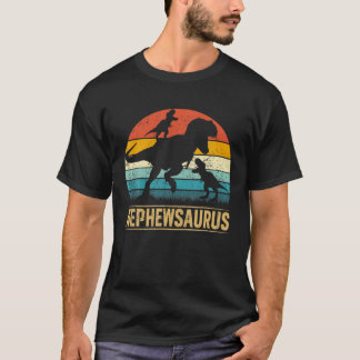 T-shirt Nephew Dinosaur T Rex Nephewsaurus 2 Enfants Père