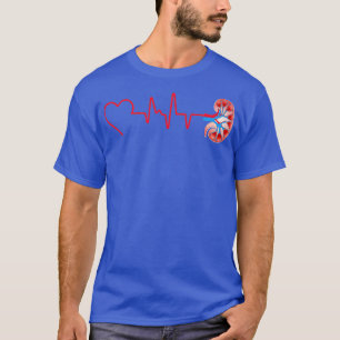 T-shirt Néphrologie de battement de coeur du rein Drôle Di