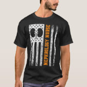 T-shirt Néphrologie Infirmière Drapeau Rein Dialyse Renal (Devant)