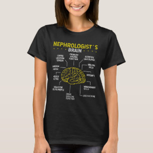 T-shirt Nephrologue Brain Nephrology Surgeon Kidney