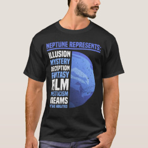 T-shirt Neptune Astrologie Planète Amoureux de l'espace