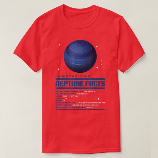 T-shirt Neptune Faits (Design devant)