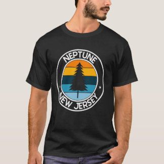 T-shirt Neptune New Jersey NJ USA City Pride Retro Sunset