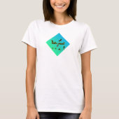 T-shirt Nerd bleu vert Ombre (Devant)