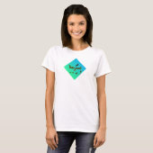 T-shirt Nerd bleu vert Ombre (Devant entier)
