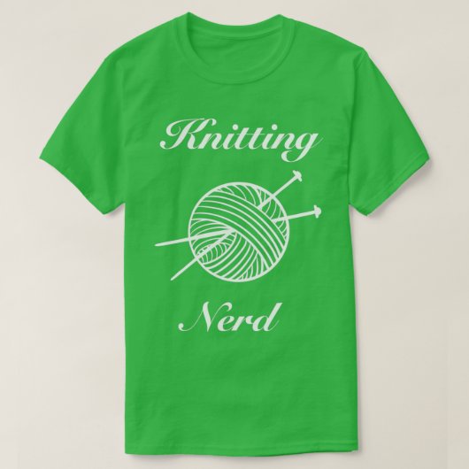 T-shirt Nerd de Knitting (Design devant)