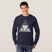 T-shirt nerd de maths d'art de fractale ($$etAPP (Devant entier)