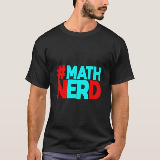 T-shirt Nerd en maths (Devant)