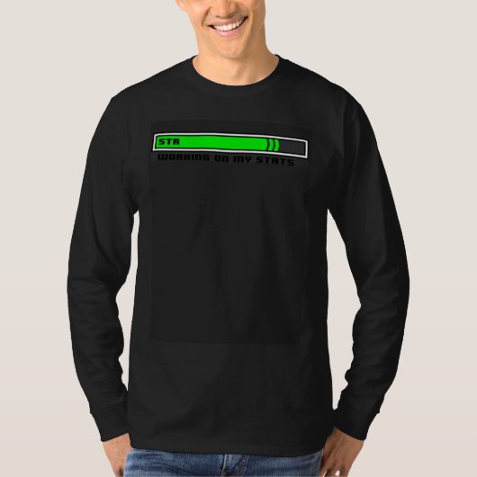 T-shirt Nerd ex Nihilo STR Workout de force Gaming RPG (Devant)