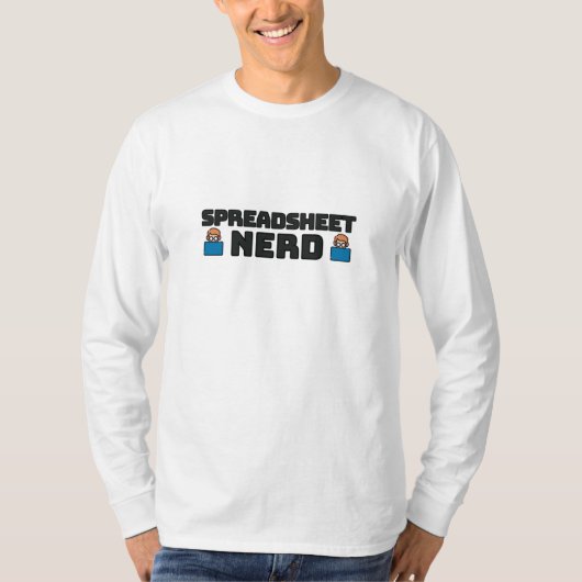 T-shirt Nerd feuille de calcul (Devant)