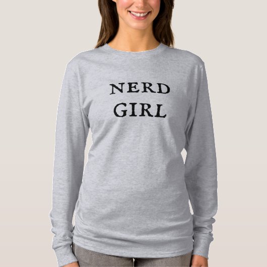 T-shirt nerd fille femme (Devant)