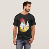 T-shirt nerd geek de maths sur le poulet Pot Pie a (Devant entier)