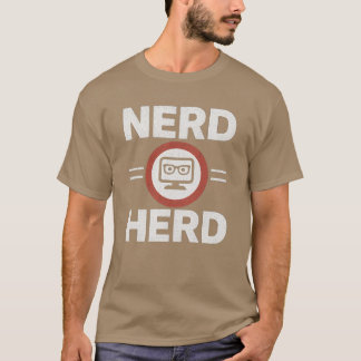 T-shirt Nerd herd friend vintage