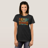 T-shirt Nerd Je Préfère - Plus Intelligent Que Vous - Drôl (Devant entier)