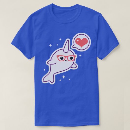 T-shirt Nerd Narwhal (Design devant)