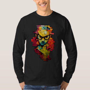 T-shirt Nerdcore Grafitti Geeksta Rap Nerd Peint Sur Le