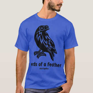 T-shirt Nerds d'une plume intelligente comme un corbeau