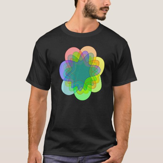 T-shirt Nerdy 7 Way Diagramme Venn Couleur Probabilité Mat (Devant)