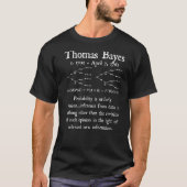 T-shirt Nerdy Bayes Théorème Probabilité Statistiques Math (Devant)