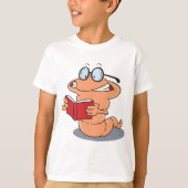 T-shirt Nerdy Bookworm Lire Un Livre (Devant)