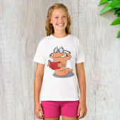 T-shirt Nerdy Bookworm Lire Un Livre