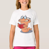 T-shirt Nerdy Bookworm Lire Un Livre (Devant)