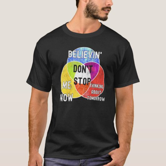 T-shirt Nerdy Don't Stop Venn Diagram Algebra Math Teacher (Devant)