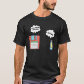 T-shirt Nerdy Father Floppy Disk Flash Drive Computer Geek (Devant)