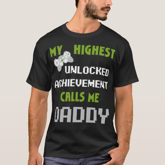 T-shirt Nerdy Funny Fête des pères Gamer Papa jeu vidéo (Devant)
