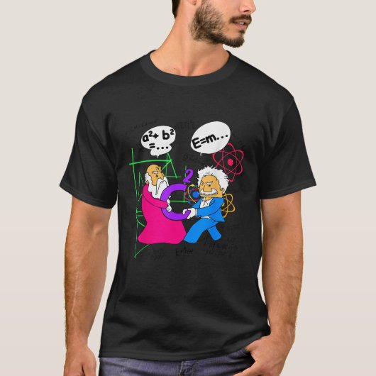 T-shirt Nerdy Funny Pythagoras Lutter Sur C Mat Carré (Devant)