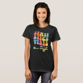 T-shirt Nerdy Groovy Statistics Vibes Math Teacher (Devant entier)