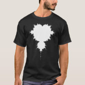 T-shirt Nerdy Mandelbrot White Fractal Chaos Physique Math (Devant)