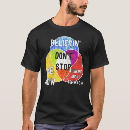 T-shirt Nerdy N'arrêtez pas Venn Diagram Algebra Math Ense (Devant)