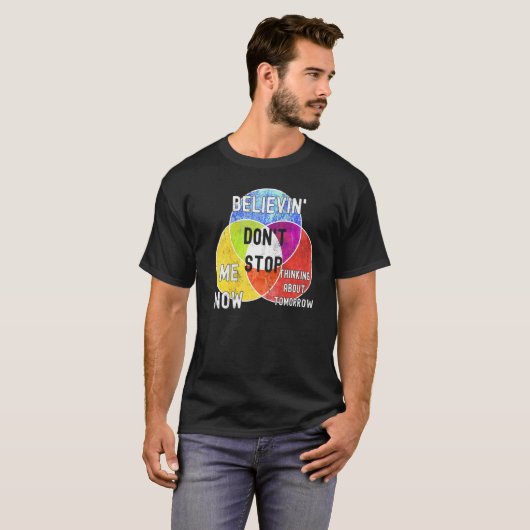 T-shirt Nerdy N'arrêtez pas Venn Diagram Algebra Math Ense (Devant entier)
