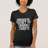 T-shirt Nerdy sale encrée et curvée (Devant)