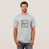 T-shirt Nerdy Tableau Périodique Élément du Wyoming (Devant entier)