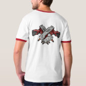T-shirt Nerf lutte pièce en t rouge d'équipe (Dos)