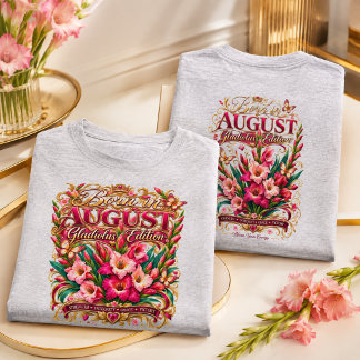 T-shirt Nés dans les fleurs de naissance de l'édition Glaï