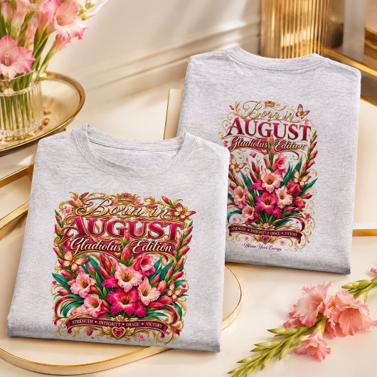 T-shirt Nés dans les fleurs de naissance de l'édition Glaï