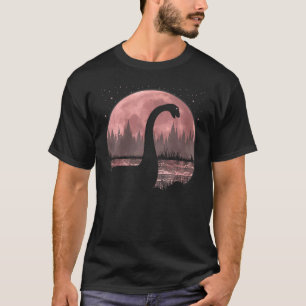 T-shirt Nessie Loch Ness Monster Pleine lune graphique Loc