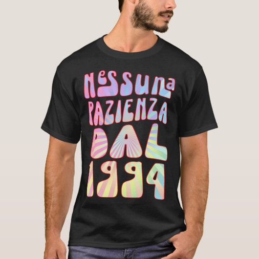 T-shirt Nessuna Pazienza Dal 1994 29 Ani Compleanno Retrò  (Devant)