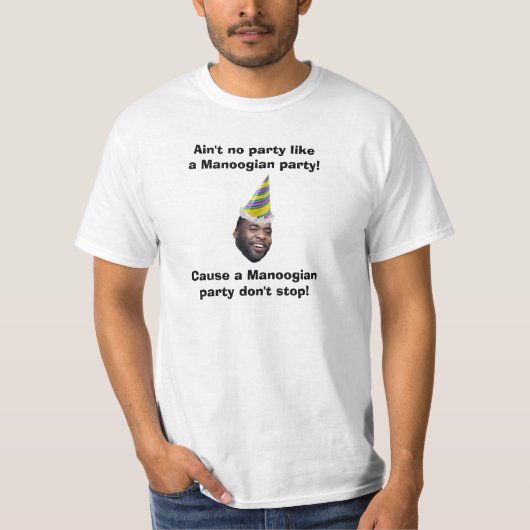 T-shirt N'est aucune partie comme une partie de Manoogian (Devant)