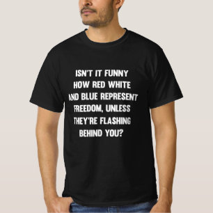 T-shirt N'est-ce pas drôle comme rouge blanc et bleu.. sa