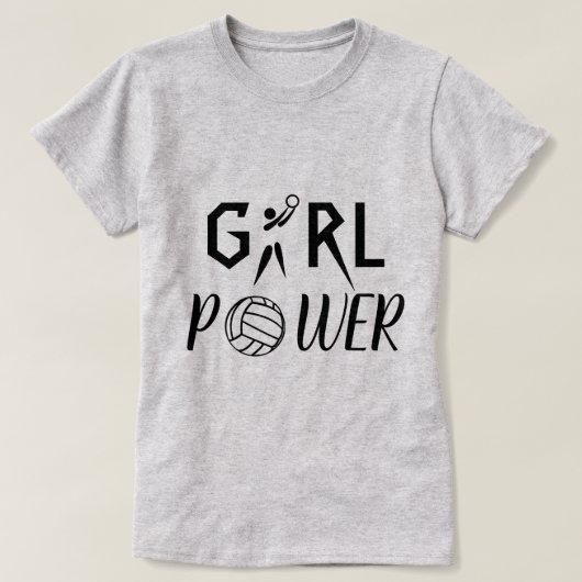 T-shirt Net-ball de joueur de GS de puissance de fille (Design devant)