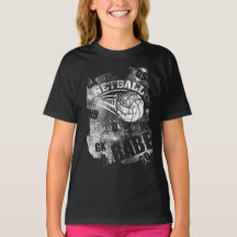 Netball Babe, Black Grunge Netball